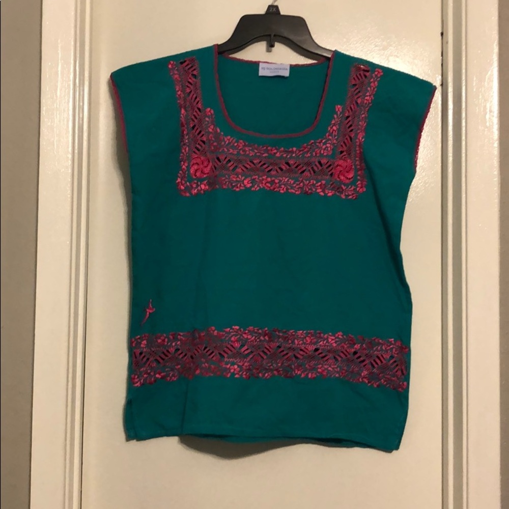 Mexican embroidered top